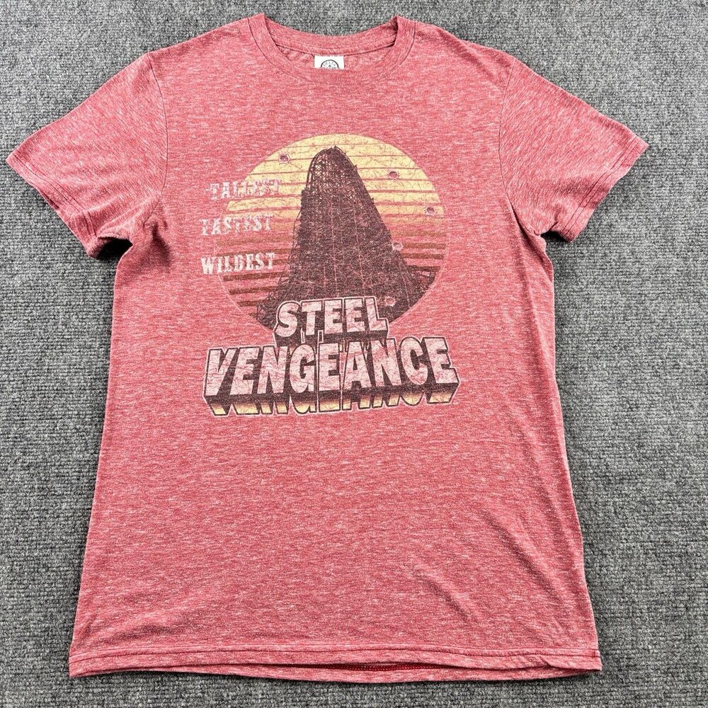 Steel Vengeance Shirt Mens S US S Cedar Point Tallest Fastest Coaster Tee